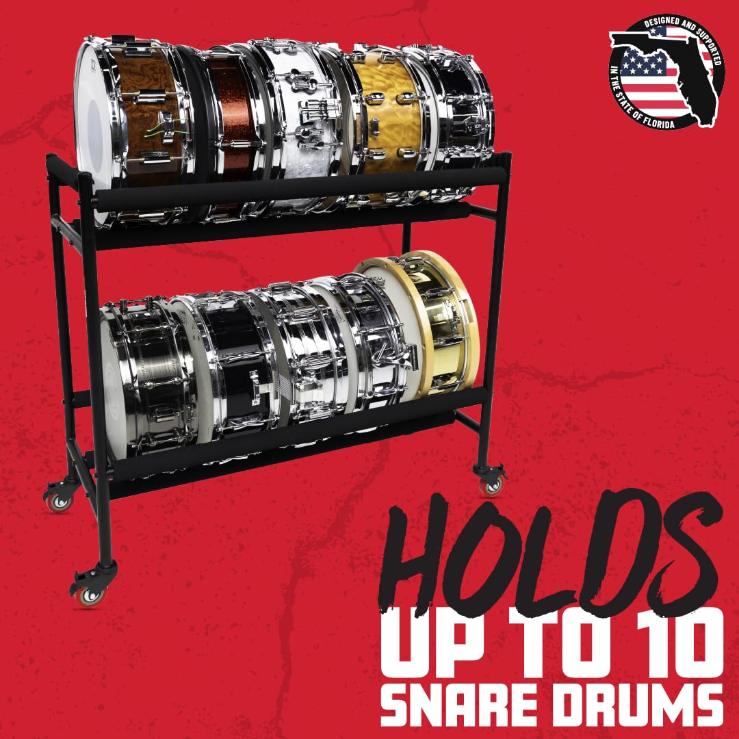 Amazon | Gator Frameworks ロックキャスター付き2段スネアラック